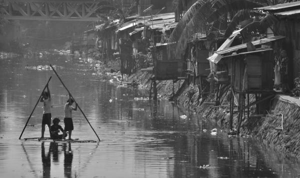 Photograph Pete Seaward  Jakarta Raft Kids on One Eyeland